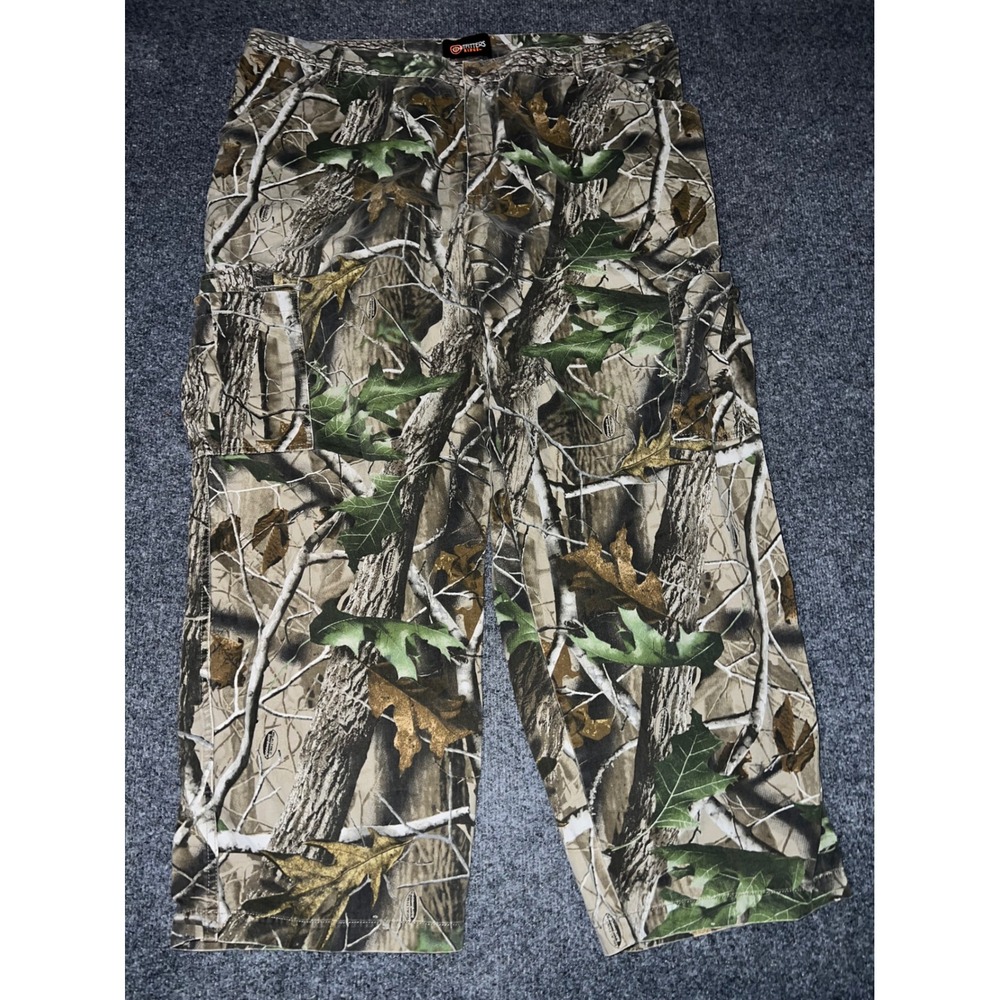 Outfitters Ridge Mens 2XL Realtree Camo Cargo Pants 100% Cotton WM70487